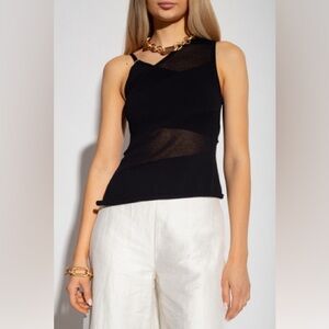 CULT GAIA NWT Black mesh women’s top